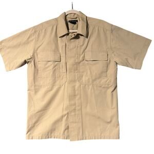 511 Tactical Shirt Men Size Medium Beige Button Down